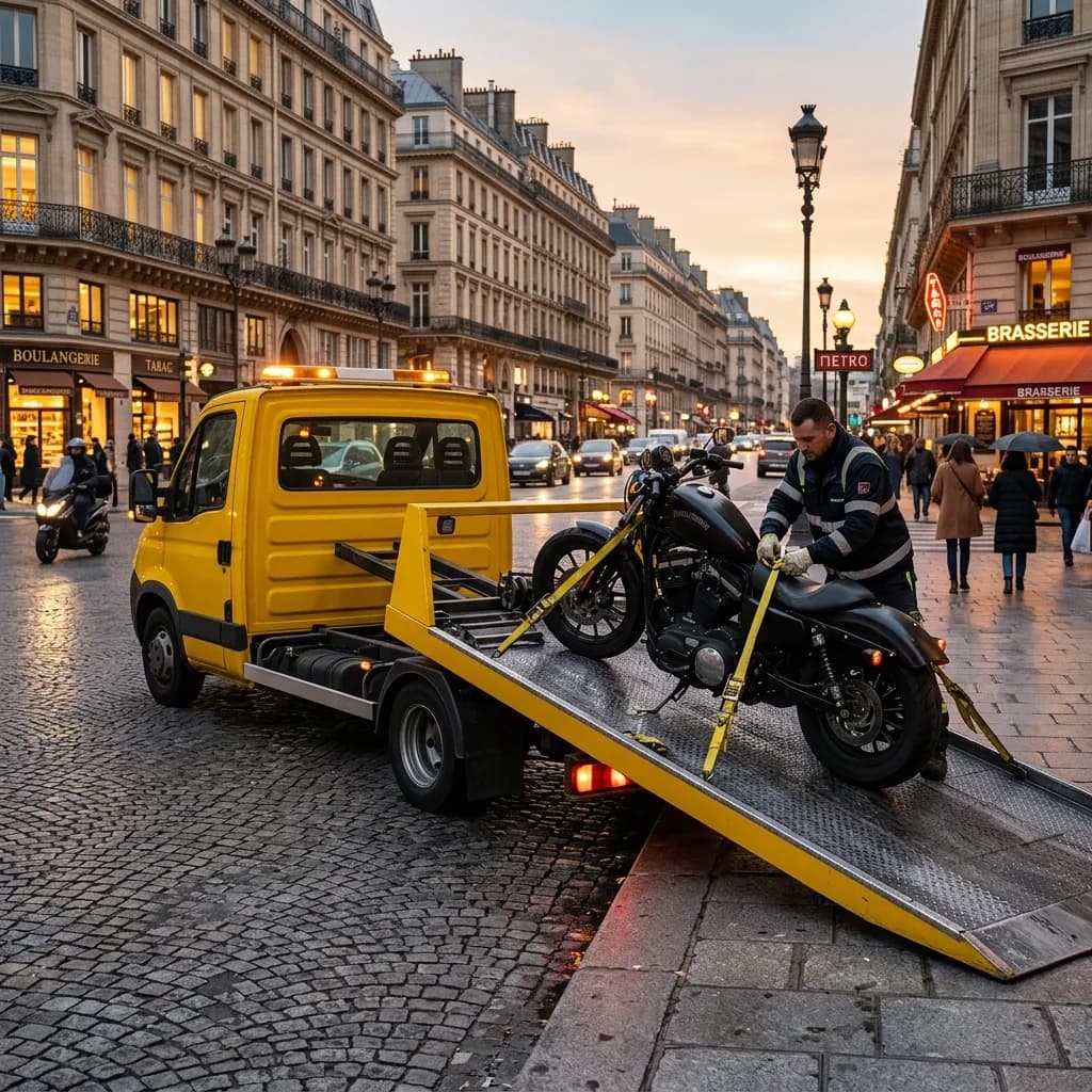 depannage moto scooter remorquage Île-de-France