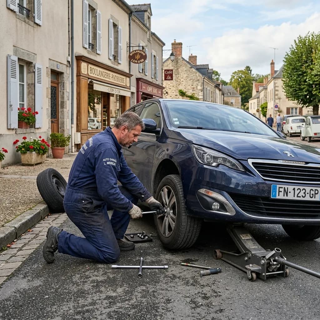 depannage pneu crevé intervention domicile IDF